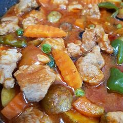 A picture of Pork Caldereta.