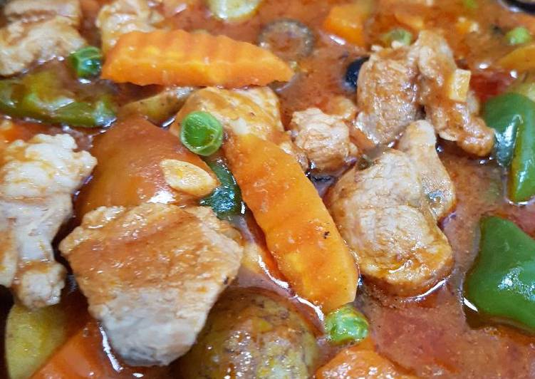 Recipe of Homemade Pork Caldereta