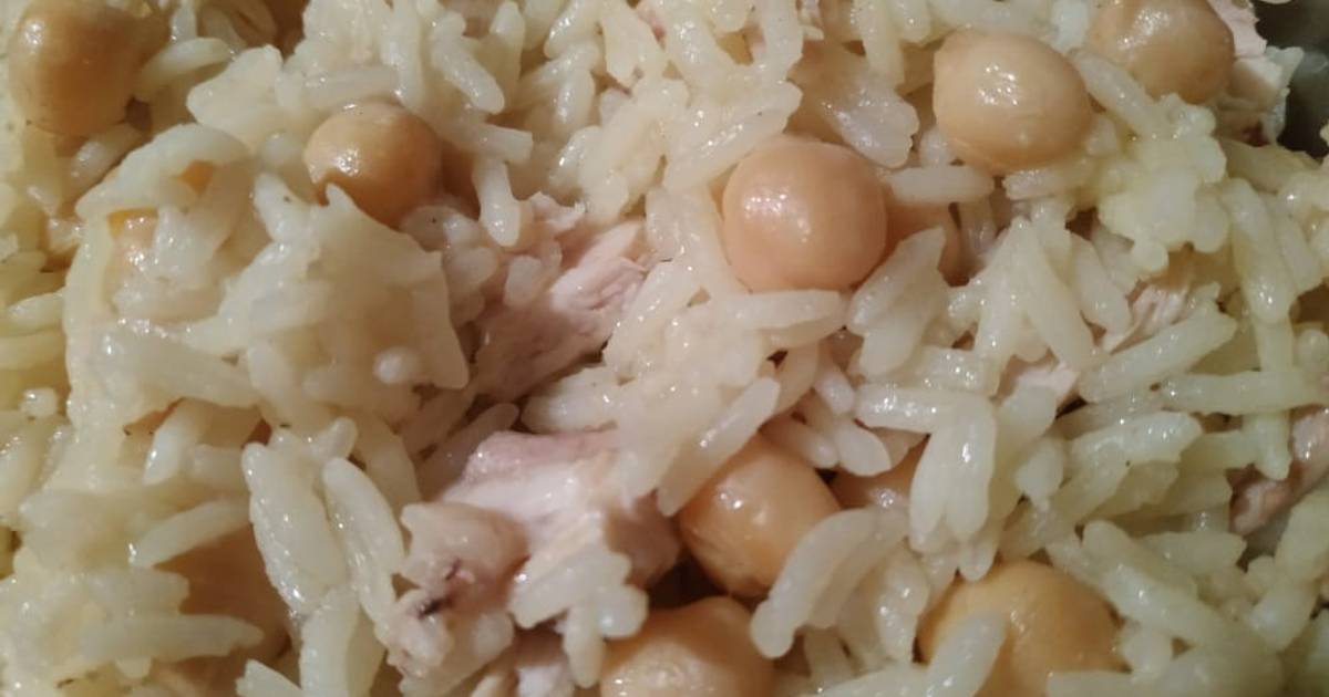 Arroz con garbanzos, azafrán y pollo Receta de Bettina Faller- Cookpad