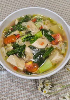Foto resep Sup Pakcoy Kembang Tahu