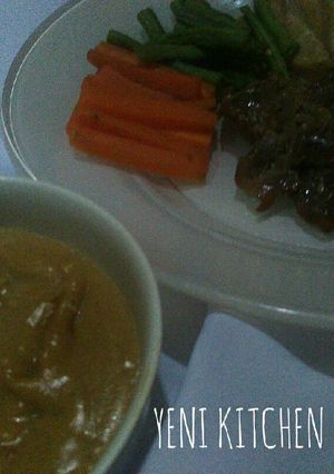Foto resep Beef steak with brown sauce simple