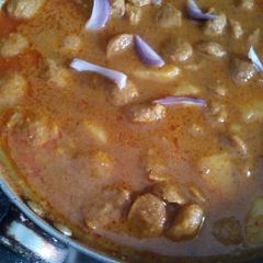 Soya aloo curry A picture of Soya aloo curry.