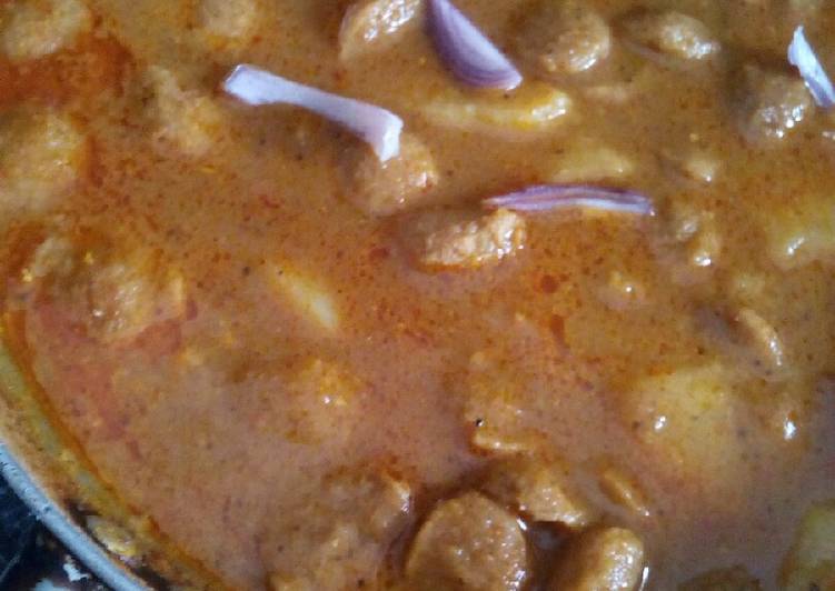 Easy Cheap Dinner Soya aloo curry