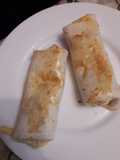 Flautas de bacon, pollo y queso