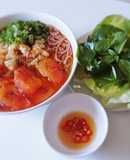 Bún GẠO LỨT nấu tôm