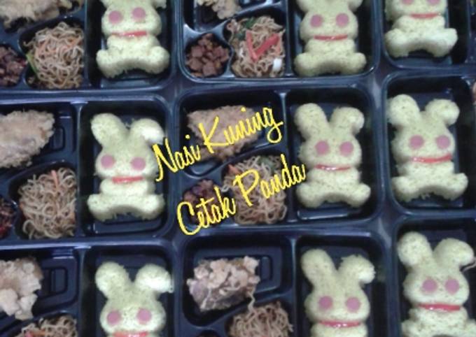 Nasi Kuning Cetak Panda