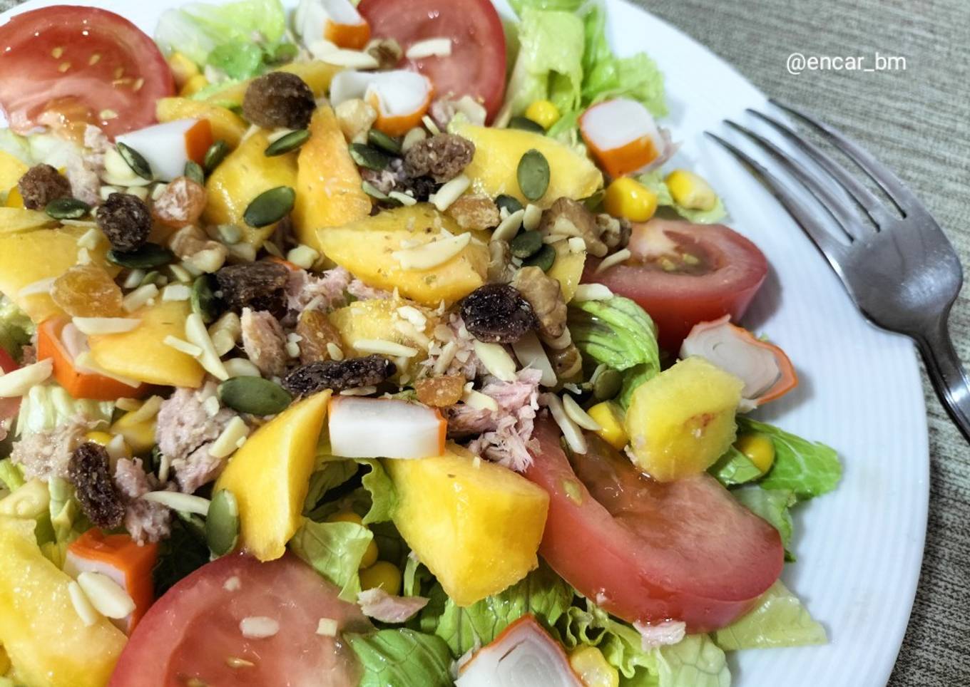 Ensalada con nectarina