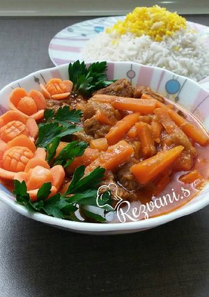 عکسی از دستور خورشت هویج