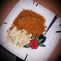 A picture of Nigerian Jollof rice.