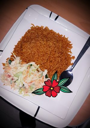 A picture of Nigerian Jollof rice.