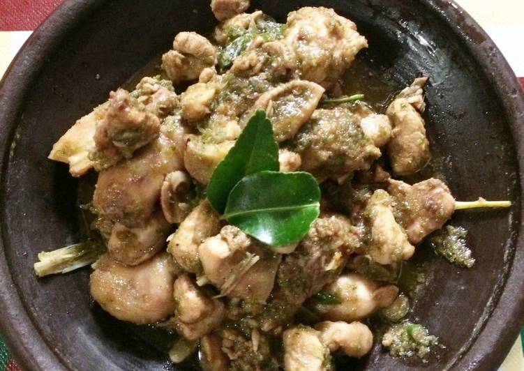 Ayam cabe hijau saus tiram