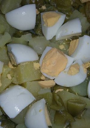 Una foto de Ensaladita de Judías verdes con Patata y huevo cocido😋🍽