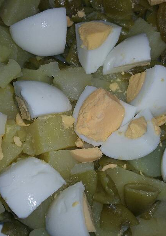Una foto de Ensaladita de Judías verdes con Patata y huevo cocido😋🍽