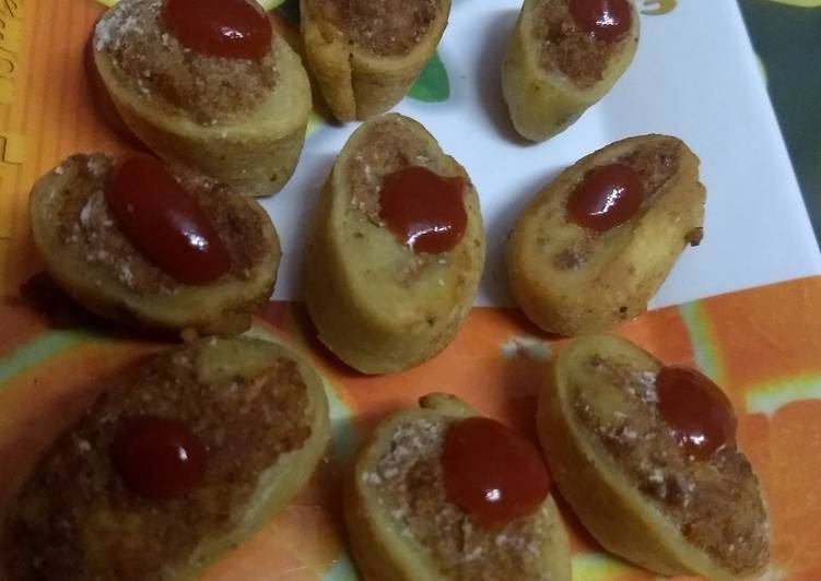 Recipe of Perfect Rice &amp;Potatoes stuffed roll_