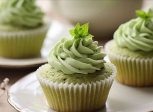 Una foto de Cupcake de Matcha