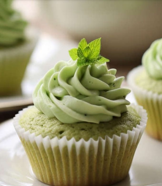 Una foto de Cupcake de Matcha