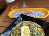 Pollo con espinacas a la gorgonzola