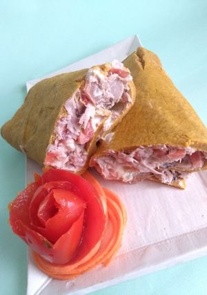 Una foto de Pionono de zanahoria saludable