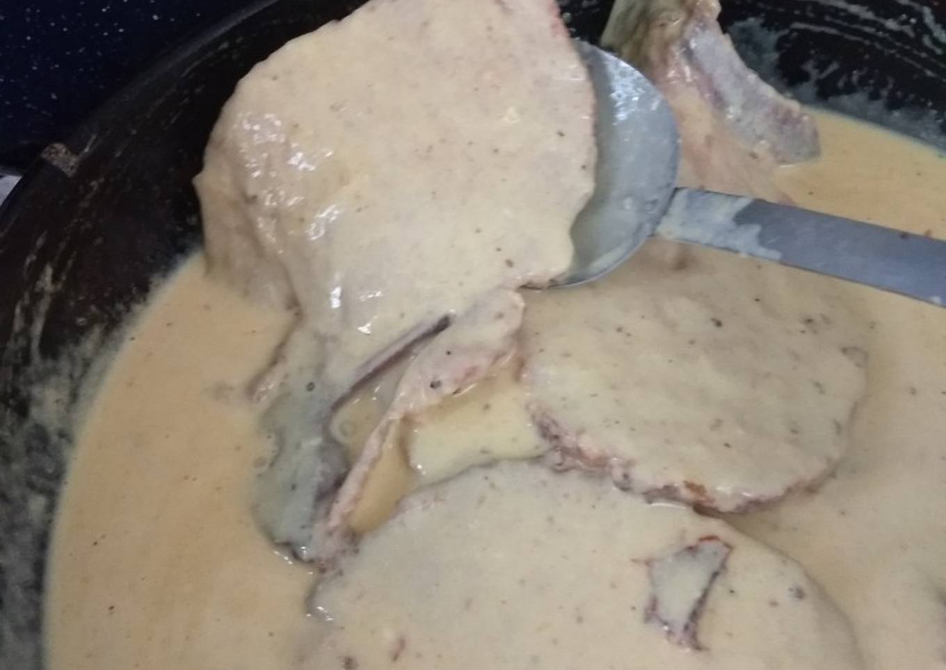 Chuletas a la mostaza con chipotle