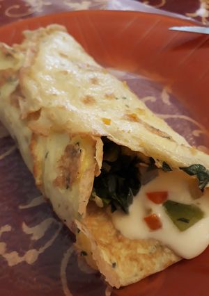 Una foto de Omelette con verduras