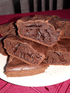 Una foto de Brownie de cacao y café #light