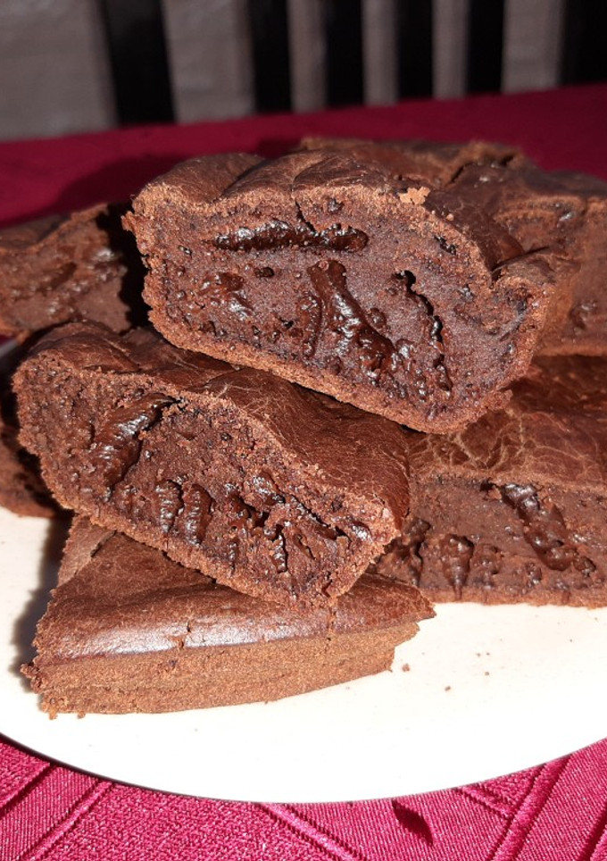 Una foto de Brownie de cacao y café #light