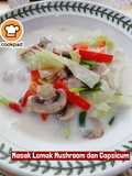 👩‍🍳Masak Lemak Mushroom dan Capsicum