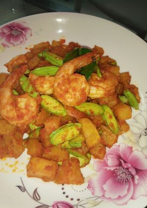 Foto resep Sambel goreng kentang udang