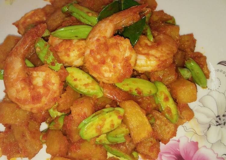 Sambel goreng kentang udang