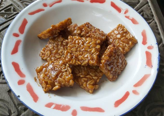 Resep Tempe Goreng Manis Asam Gurih Oleh Arun Smieszek - Cookpad