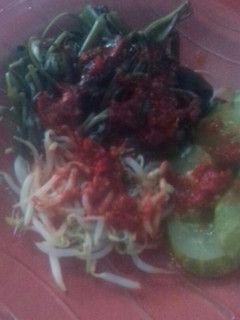 Foto resep Rujak kangkung sambal asem