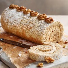 Coffee & Walnut Swiss Roll A picture of Coffee & Walnut Swiss Roll.