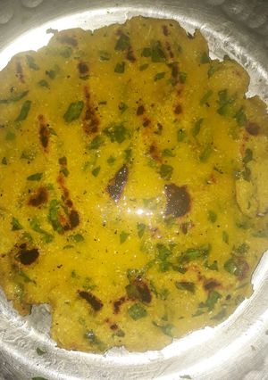 A picture of Makki stuff roti.