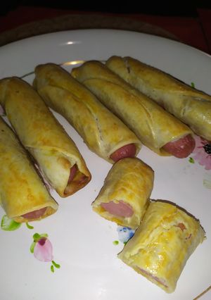 Una foto de Rollito de salchicha 🌭 con Queso 🧀