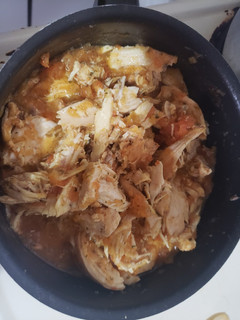 Una foto de Pollo en salsa con maní