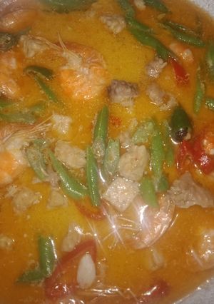 Foto resep Udang tempe buncis kuah santan