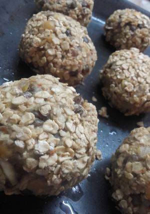 Una foto de Albóndigas de lentejas y garbanzos veganas y dietéticas♡