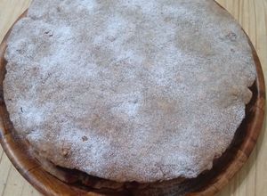 Una foto de Sable de frutos secos y crema kinder semiamarga