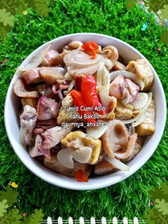 Foto resep Tumis Cumi Asin Tahu Bakso