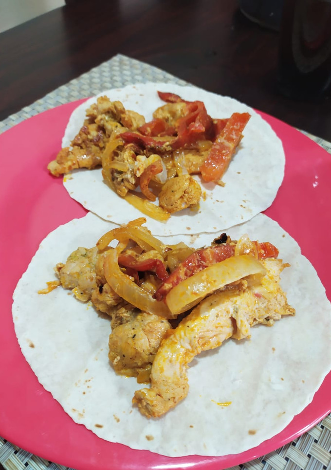 Una foto de Fajitas de pollo