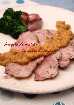 烤肉切片佐蔬菜醬 的食譜成品照片