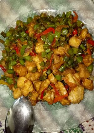 Foto resep Tumis tahu buncis.