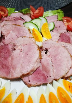 Kötözött sonka főzése recept fotója