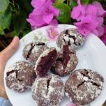 Hình của món Chocolate crinkle cookie.