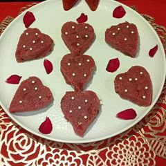 A picture of Strawberry Halwa.