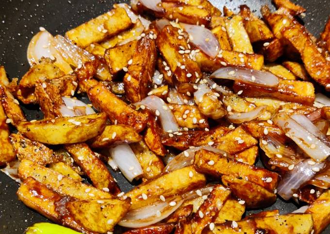 Recipe of Ultimate Chilli potato