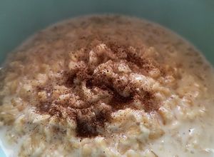 Una foto de Avena cocida con leche
