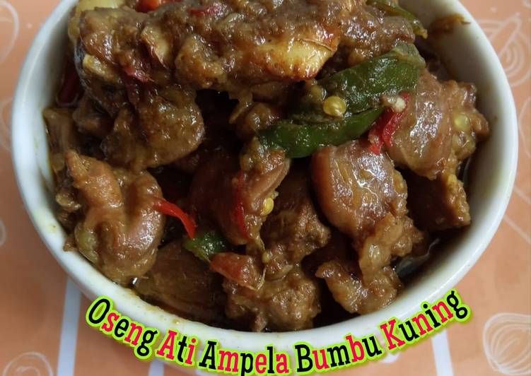 Resep #258. Oseng Ati Ampela Bumbu Kuning Anti Gagal