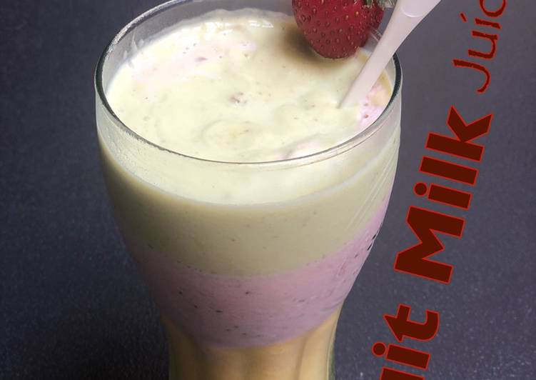 Resep Fruit Milk Juice, Bisa Manjain Lidah