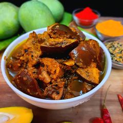 A picture of Aam ka Achaar or Mango Pickle.